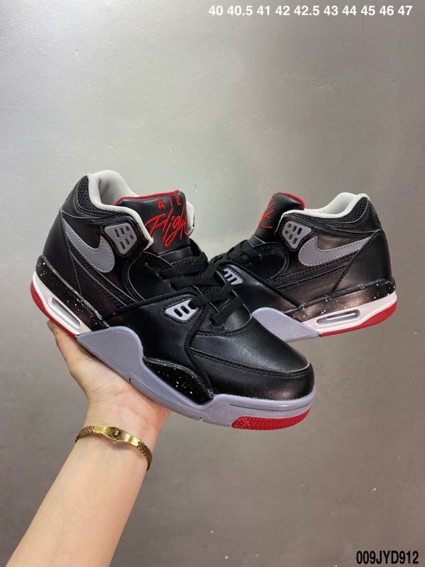 Air Jordan Flight 89 Black Grey Red White - Click Image to Close